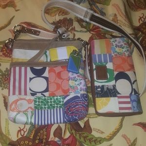 Coach cross body and wallet